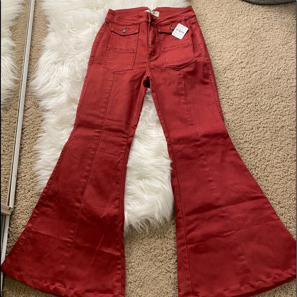 Crvy free people flare jeans